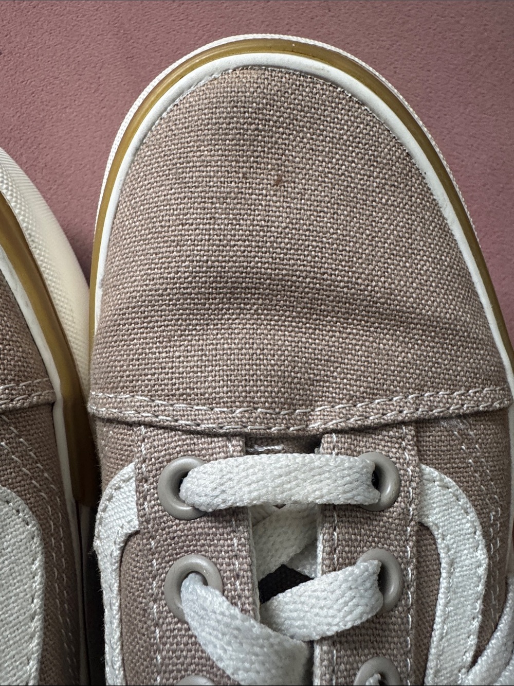 Vans Old Skool Low-Top Stacked Platform Canvas Sneakers Beige Tan Size 6 - Picture 2 of 10